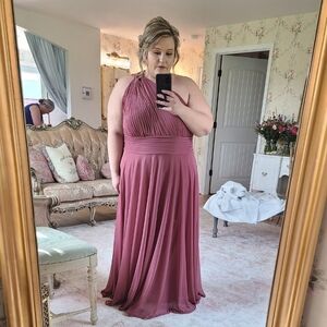 Azazie One Shoulder Dress in Mauve